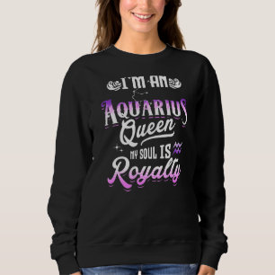 Jag är en Aquarius drottning min sjö är Royalty Zo T Shirt