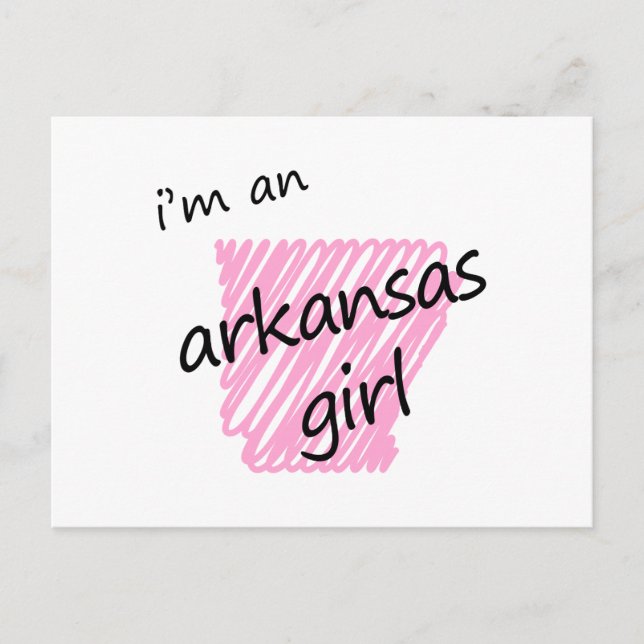 Jag är en Arkansas Girl Vykort (Framsida)