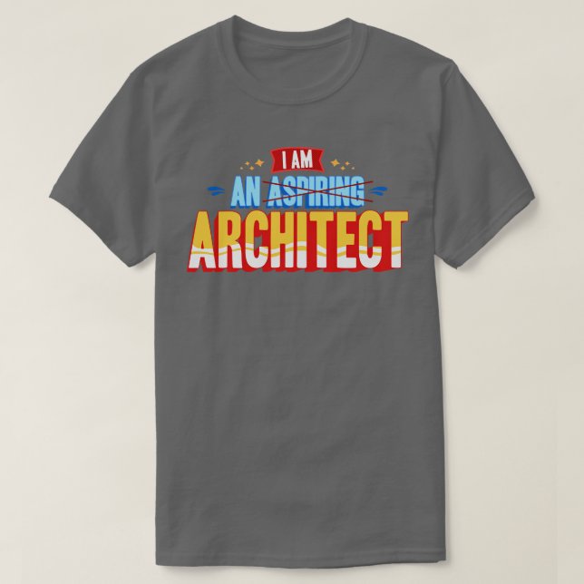 Jag är en arkitekt t shirt (Design framsida)