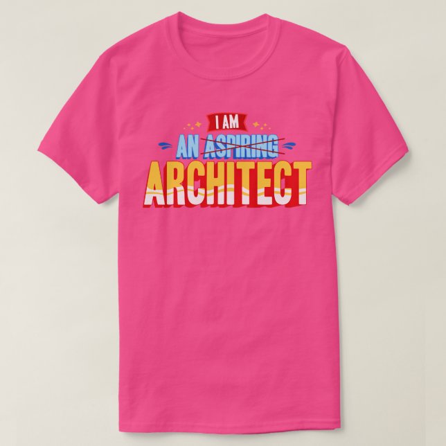 Jag är en arkitekt t shirt (Design framsida)