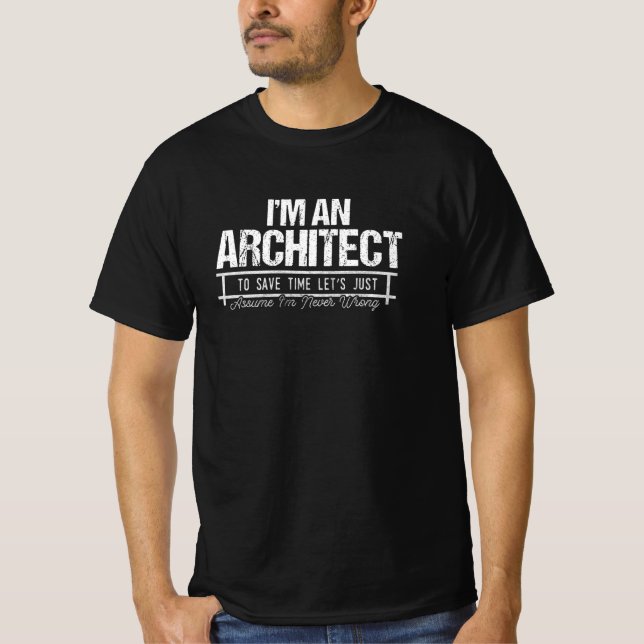 Jag är en arkitekt t shirt (Framsida)