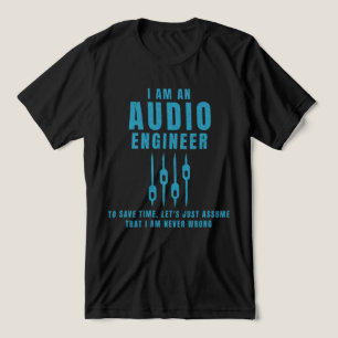Jag är en audio ingenjör t shirt
