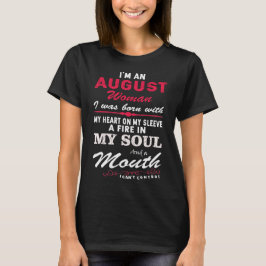 Jag är en August Woman T Shirt