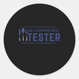 Jag är en auktoriserad smakprovare runt klistermärke