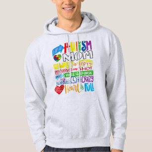 Jag är en Autism Mamma Wallet Empty Proud Autism M Hoodie
