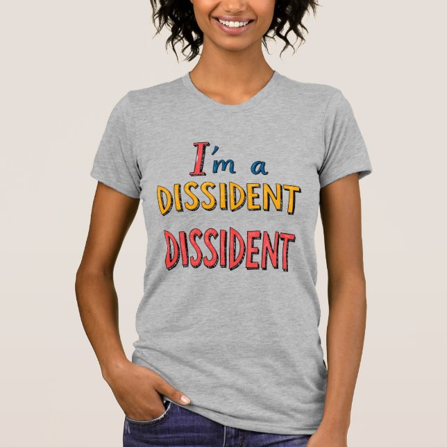 Jag är en avvikande oliktänkande t shirt (Framsida)