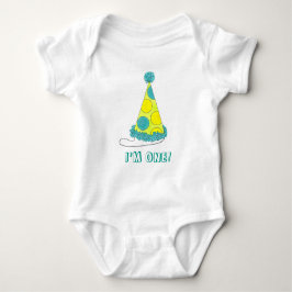 JAG ÄR EN Baby FÖRSTA födelsedag Bday Party Hat T-shirt