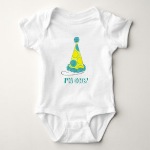 JAG ÄR EN Baby FÖRSTA födelsedag Bday Party Hat T-shirt