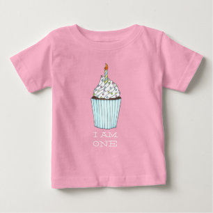 Jag är en Baby första födelsedagen Cake Cuptårta C Tee