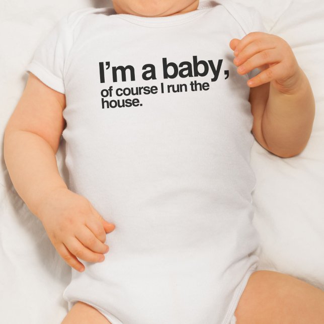 Jag är en Baby, självklart jag Springa i huset T Shirt (I'm a baby of course I run the house)
