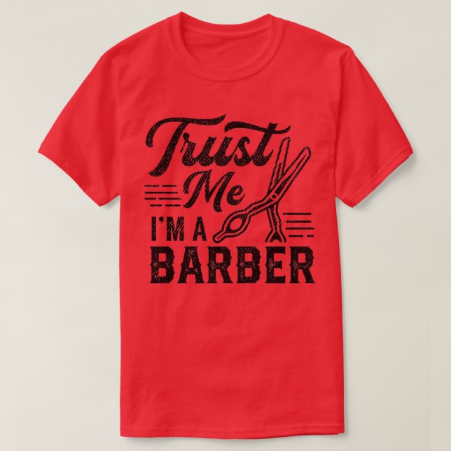 Jag är en Barber 2 T Shirt (Design framsida)