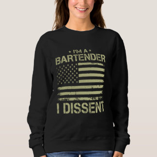 Jag är en BARTENDER I Dissent American Flagga för  T Shirt