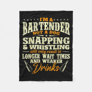 Jag är en bartender inte en hund - Tapster Bartend Fleecefilt