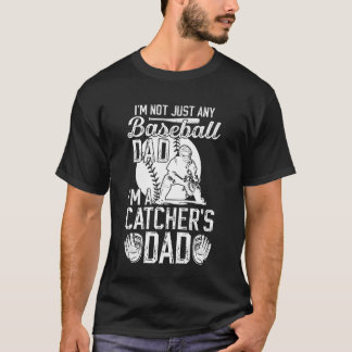 Jag är en basebollfångare pappa till en basebollfå t shirt