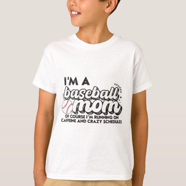 Jag är en baskeboll Mamma. Jag kör naturligtvis på T Shirt (Framsida)