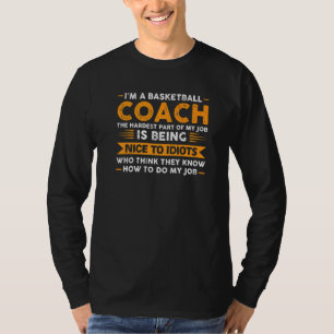 Jag är en baskettränare, den svåraste delen av idr t shirt