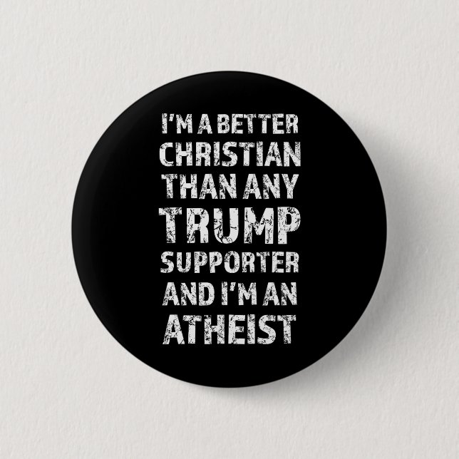 Jag är en bättre kristen än någon trumpundersare knapp (Framsida)