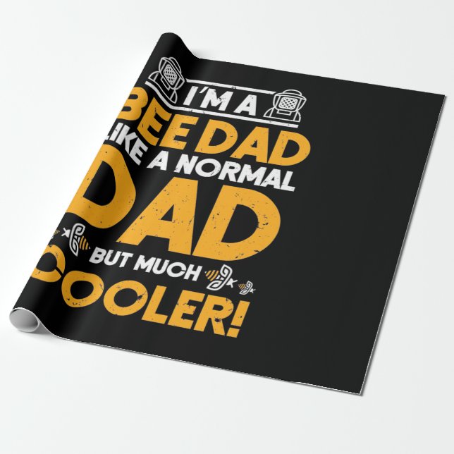 Jag är en Bee Pappa Presentpapper (Utrullad)