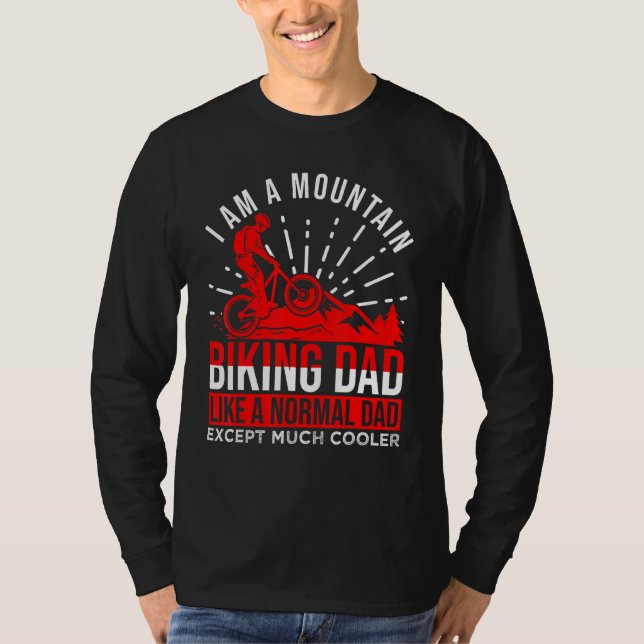Jag är en bergsbiking Pappa T Shirt (Framsida)