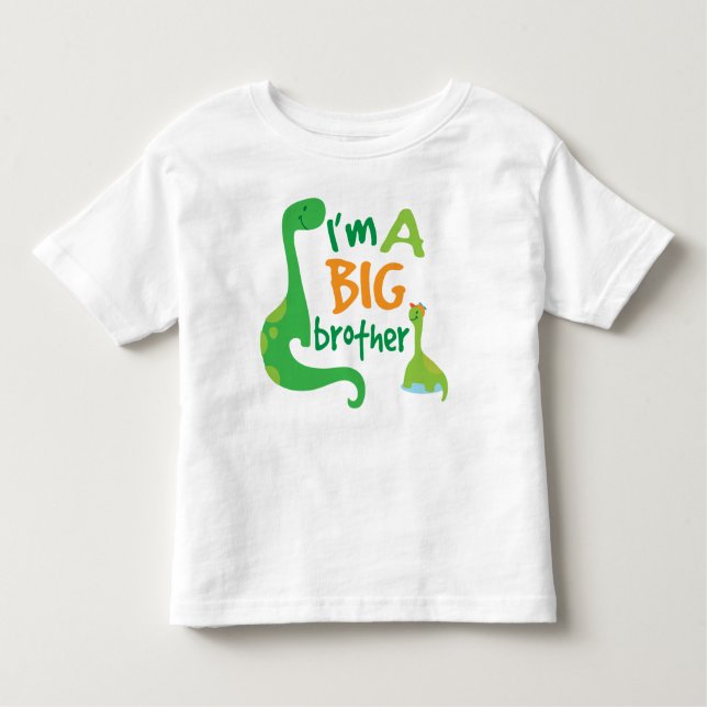 Jag är en Big Brother Boys Dinosaur T-shirt (Framsida)