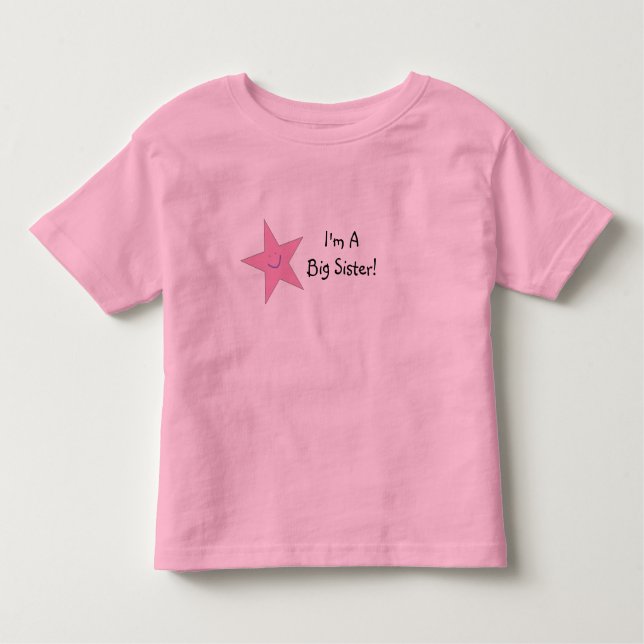 Jag är en Big Sister Kids Shirt Tee (Framsida)