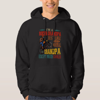 Jag är en Biker, farfar, motorcykelns Biker Hoodie