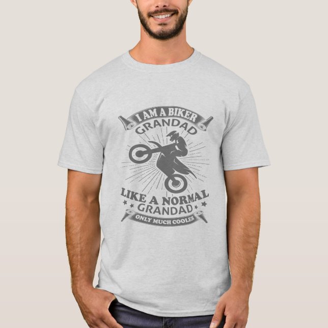 Jag är en Biker farmor T-Shirt (Framsida)