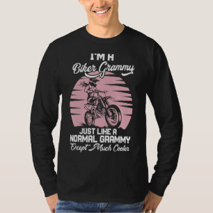 Jag är en Biker Grammy Motorcycle Grandma Biker T Shirt