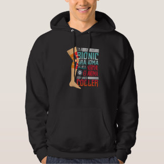 Jag är en bionisk mormor bara en vanlig mormor för hoodie