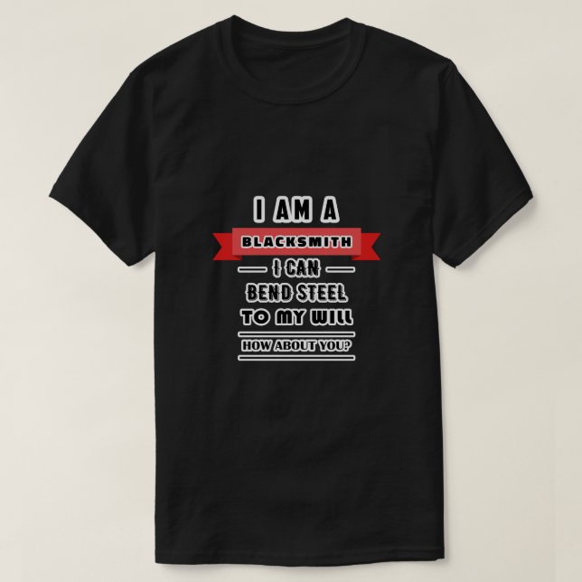 Jag är en Blacksmith T Shirt (Design framsida)
