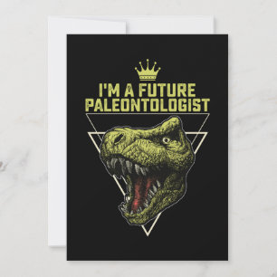 Jag är en blivande paleontolog Dinosaur Inbjudningar