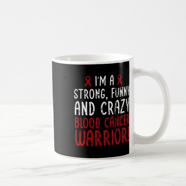 Jag är en blodcancerkrigare! Medvetenhet om blodca Kaffemugg (Höger)