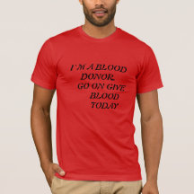 JAG ÄR EN BLODSDONOR RED T-SHIRT