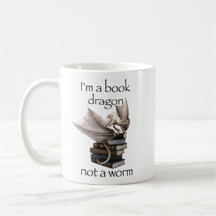 Jag är en Bok-dragon, inte en Mask Kaffemugg