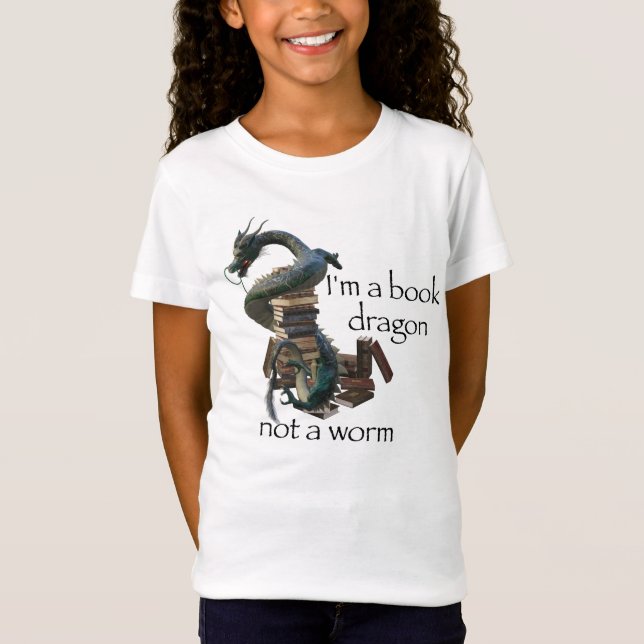 Jag är en Bok-dragon, inte en Mask T Shirt (Framsida)