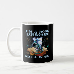 Jag är en Bok-drake, inte en Mask-dragon Kaffemugg
