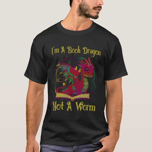 Jag är en Bok-drake, inte en Mask T Shirt (Framsida)