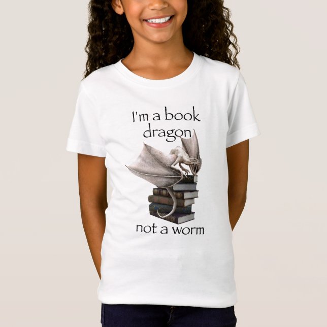 Jag är en bokdrake, inte en mask t shirt (Framsida)