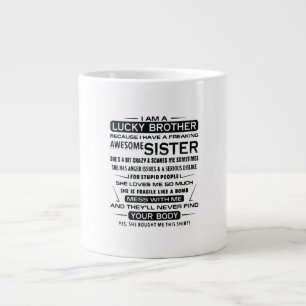 Jag är en bra brodergåva till broder jumbo mugg