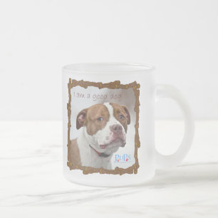Jag är en bra hund frostad glasmugg