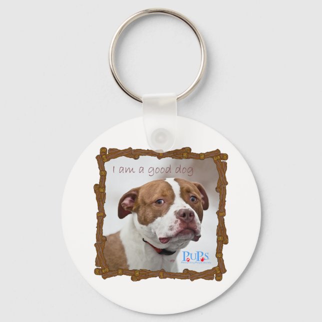 Jag är en Bra Hund Nyckelring (Framsida)
