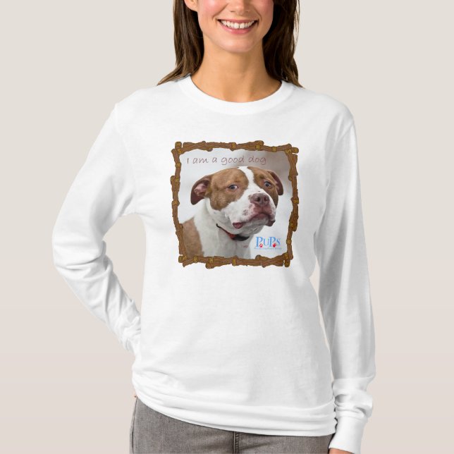 Jag är en bra hund t-shirt (Framsida)