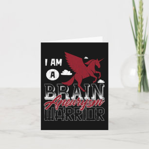 Jag är en Brain Aneurysm Warrior Awareness Support Kort
