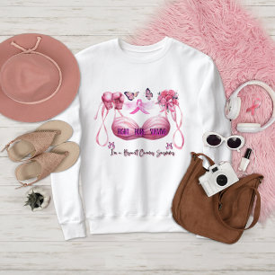 Jag är en Bröstcancer överlevande Rosa Ribbon T Shirt