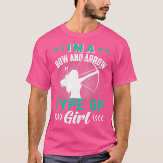 Jag är en brud och en pil typ av flicka t shirt