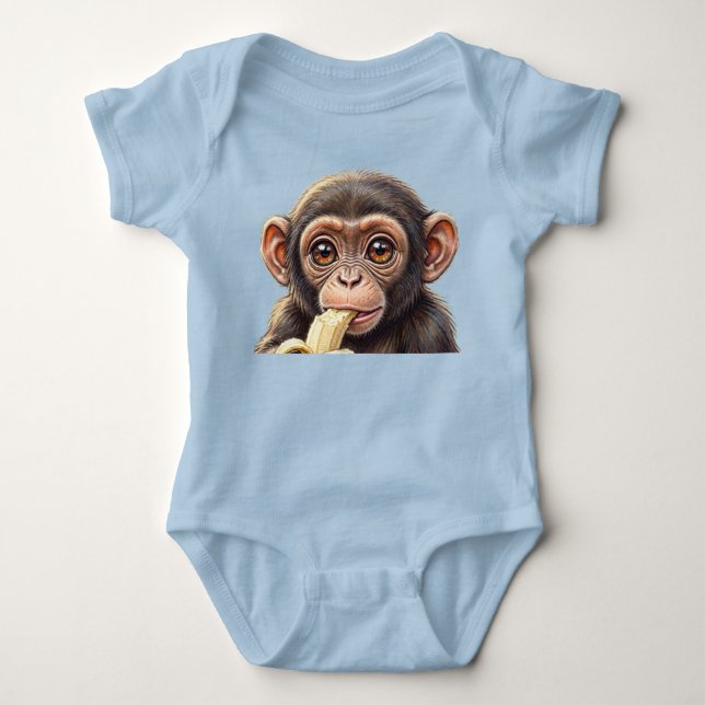 Jag är en busig liten schimpans! t shirt (Framsida)