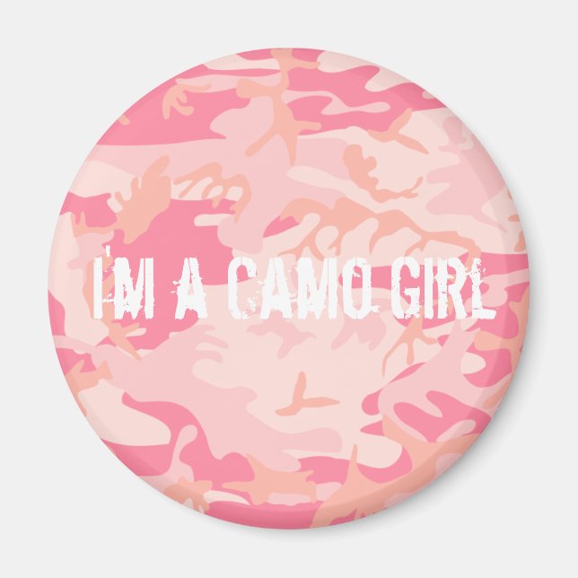 "Jag är en Camo Girl"-magnet Magnet (Framsidan)