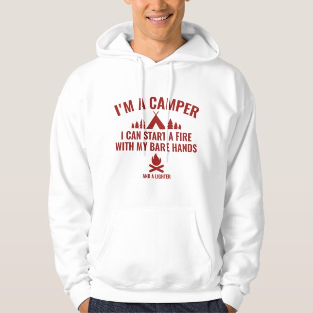 Jag är en Camper Hoodie (Framsida)