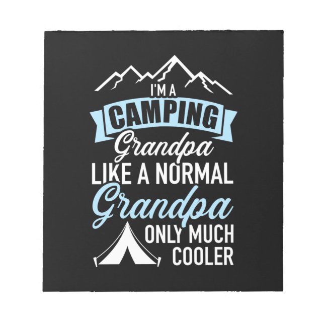 Jag är en campingmorfar anteckningsblock (Framsida)