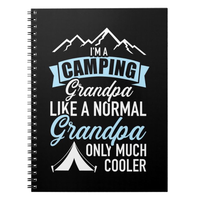 Jag är en campingmorfar anteckningsbok (Framsidan)